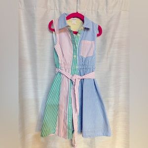 Crew cuts button down shirt dress size 7.